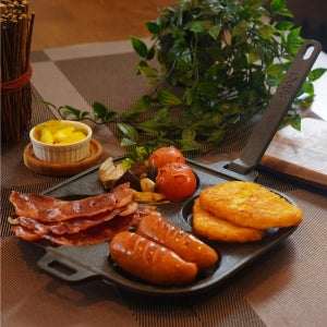 800도씨 무쇠 계란 후라이팬 인덕션 4구 에그팬 시즈닝