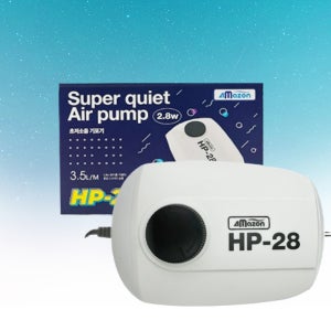 아마존 수족관용 1구 초저소음 기포기 2.8W HP-28 기포발생기 에어펌프