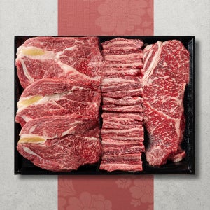 ++1등급 한우 투뿔 한판 선물세트 등심 갈비살 채끝 특수부위 설 명절 선물세트 구이용