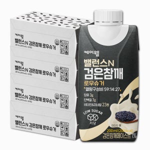 케어웰 밸런스N 검은참깨 식사대용 균형 영양식 환자 노인 영양음료 200ml, 72개