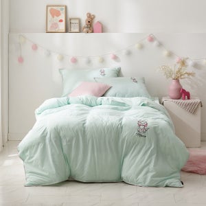 레노마 홈 디즈니 마리 비건 구스볼 사계절 차렵이불SS 라이트그린,핑크,옐로우