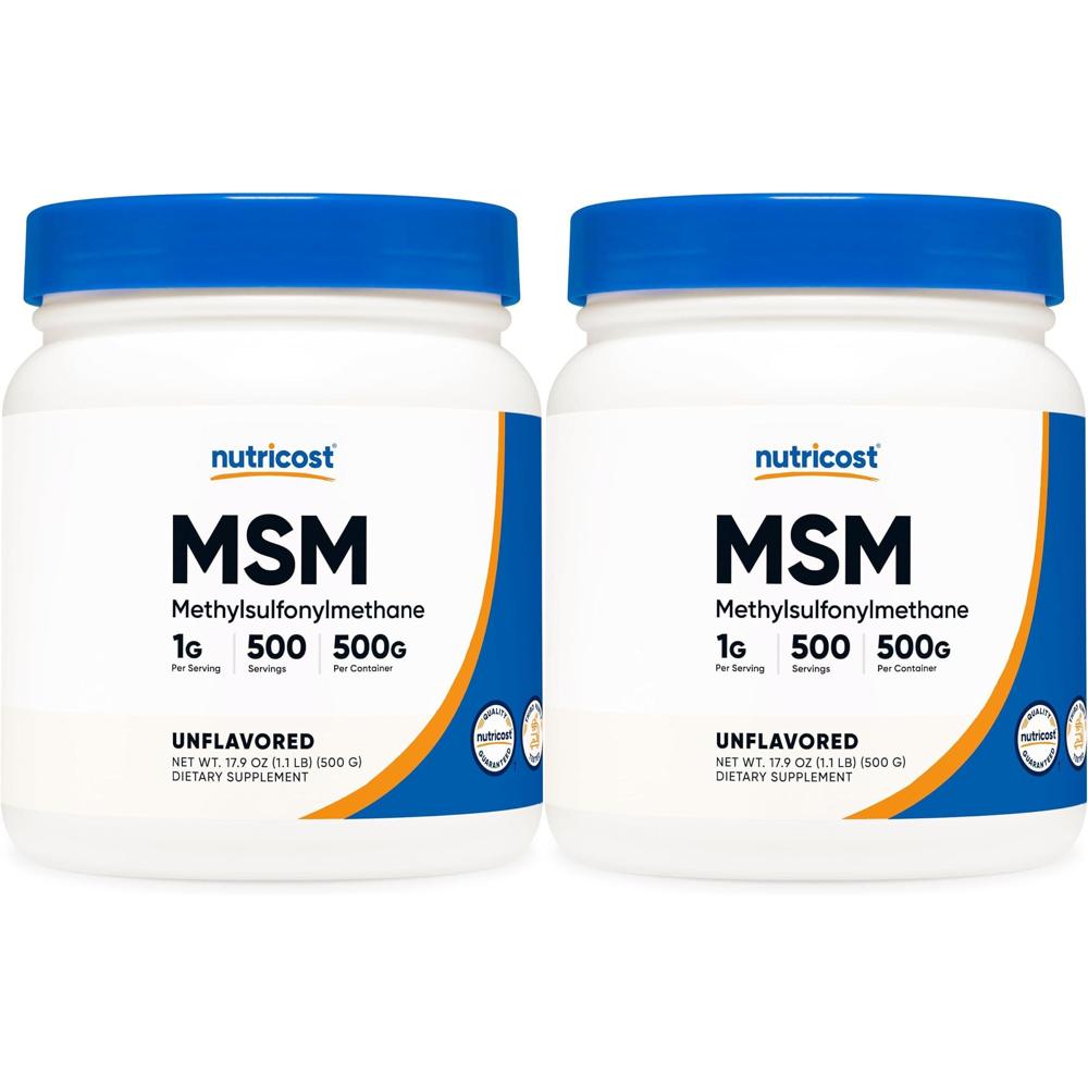 Nutricost <b>뉴트리</b>코스트 퓨어 <b>MSM</b> 파우더 500그램 2팩