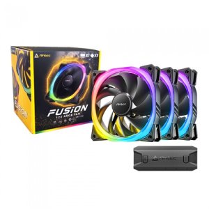 Antec FUSION 120 ARGB BLACK (3PACK/Controller)