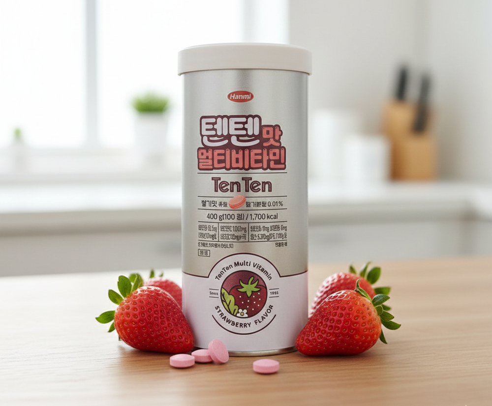 한미약품 텐텐맛 멀티비타민 100정 어린이 영양제 청소년 대용량