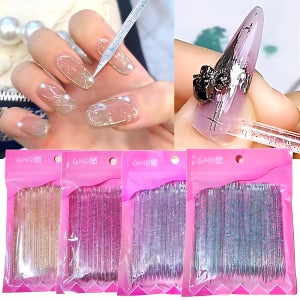 네일아트 크리스탈 아트스틱 우드스틱 50개