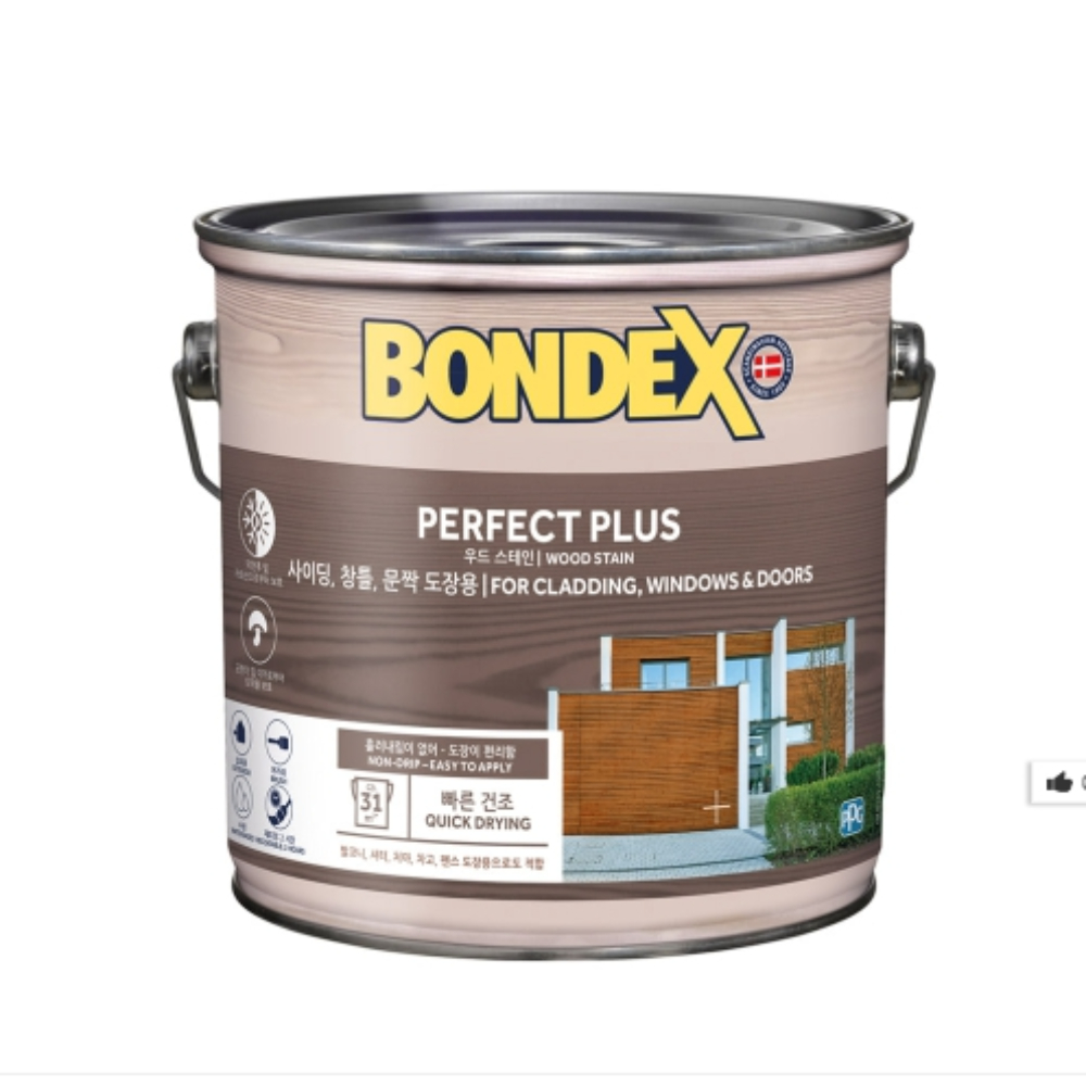 본덱스 수용성스테인 퍼펙트플러스 2.5L 내외부겸용 가구 목재 우드스테인