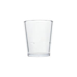국산 트라이탄 투명 안깨지는 음료수컵 물컵 플라스틱컵 V형 283ml, 1개