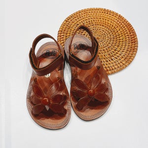 페페슈즈 키즈 꽃샌들 Pepe BACARDI CACAO 1325 VLC