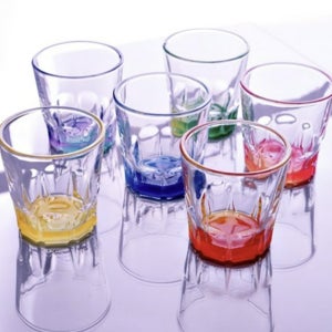 참이슬 소주잔 컬러잔 귀여운 각인 굿즈 인생 술잔 6p