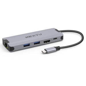 [이지넷유비쿼터스] 5in1 USB-C to HDMI 컨버터 NEXT-368TCH-PD