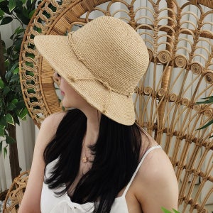 한스모자 여름 밀짚모자 라피아 여행 예쁜여성모자