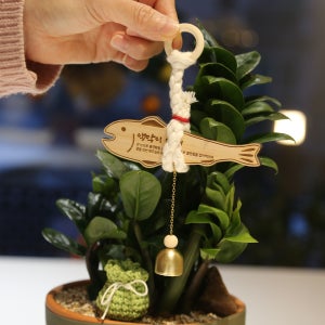 행운 액막이명태 북어 도어벨 현관종 신년 신혼부부 개업 이사 집들이 센스있는 선물