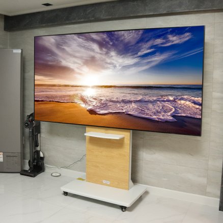 이동식 TV 스탠드 티비 거치대 삼성 LG 호환 32인치 86인치 대형 T60