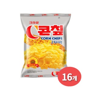 크라운 콘칩 70g 1박스 (16개)