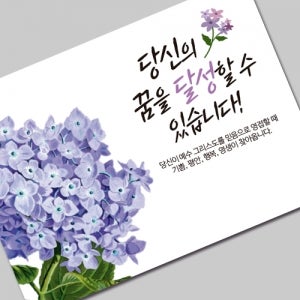 그레이스 엽서 전도지 (1-3 당신의 꿈을 달성할 수 있습니다) 500장부터 교회 인쇄 제작
