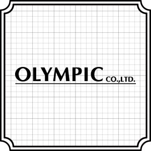 OLYMPIC(올림픽) 낚시 데칼 스티커 무광 검정 Midium (가로 150mm)