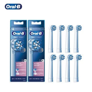 오랄비 정품 전동칫솔모 초미세모 부드러운 세정 8개입 (2년치) 4개입x2팩
