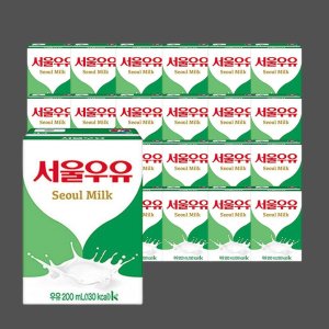 서울우유 흰우유 멸균 200ml X 24팩