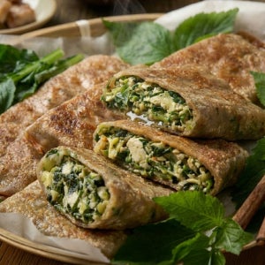 산나물 메밀전병 취 곤드레 군만두 납작 냉동