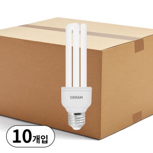 (박스상품) 오스람 삼파장전구 DULUXSTAR EL램프 20W 주광색 (10개입)