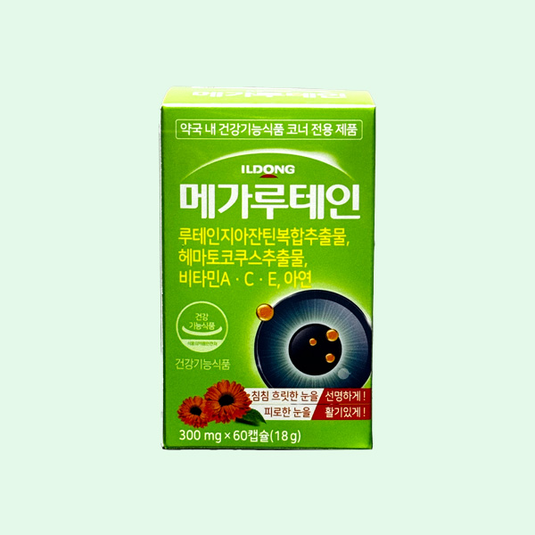 일동 메가루테인 <b>지아잔틴</b> 60캡슐 2개월분