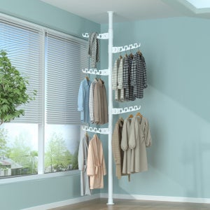 21세기트랜드 모아 접이식 스탠드 1단 철제 폴행거