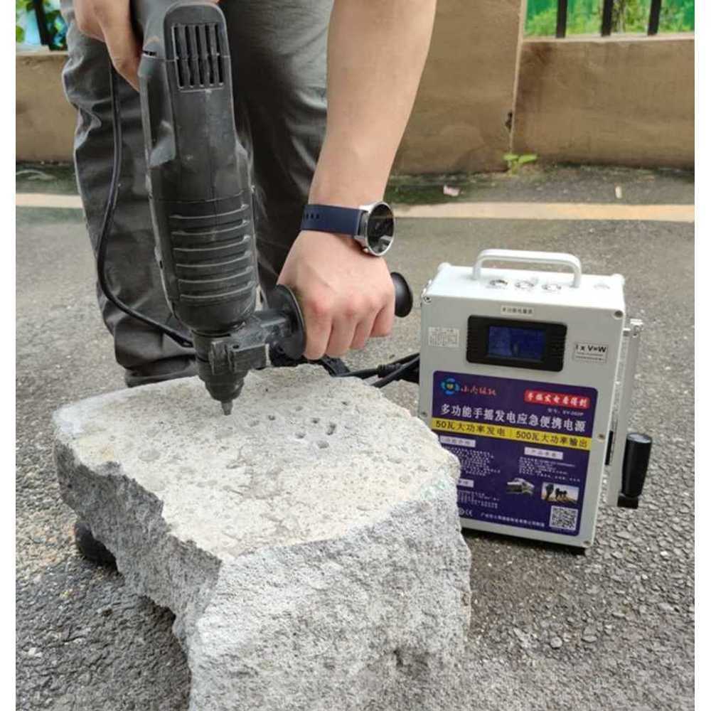 핸드 크랭크 발전기 휴대전화 보조배터리 비상용 전기