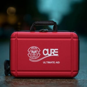 큐어메디 얼티메이트구급가방 응급구조 전문키트 수납가능 (수액세트수납가능)