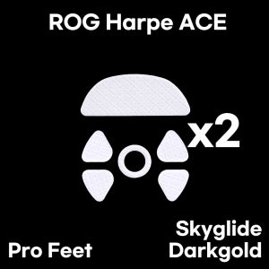 스카이글라이드 다크골드 ROG HARPE ACE 마우스피트 슬라이딩 Skyglide