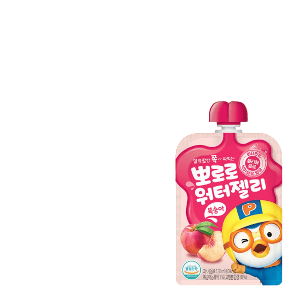 뽀로로워터젤리 복숭아 뽀로로주스 10개