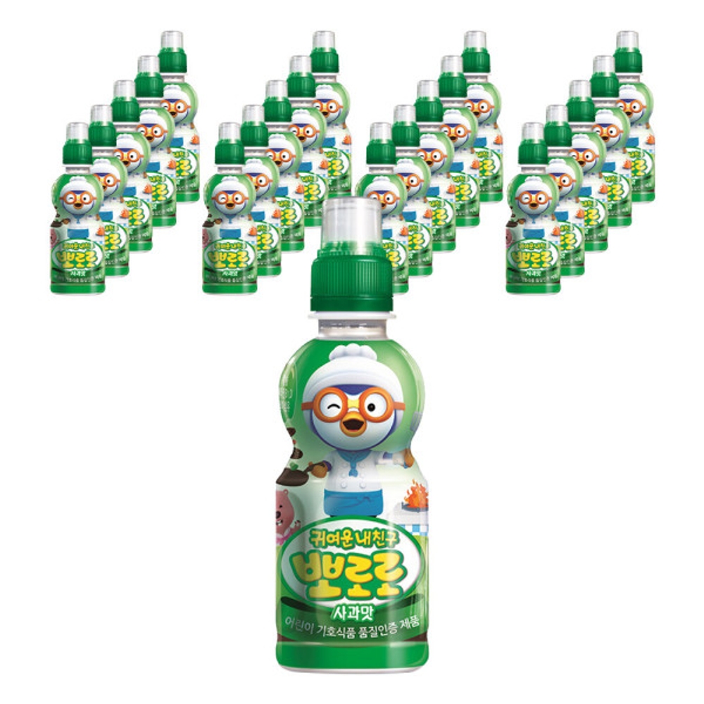 뽀로로 음료수 뽀로로주스 사과맛235ml X24개