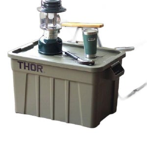 마라톤 기간 중 최대 P44.5배 무료 배송 뚜껑이 있는 보관함 유행 플라스틱 톱 대형 br 토트 THOR LARGE TOTE DC 75L 컨테이너 상자 야외 캠핑 대용량 DIY