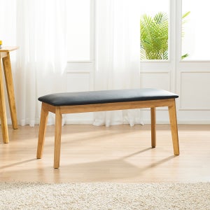 [리퍼 단종재고 이월상품] 하임 원목 벤치의자,1인 의자, 1200테이블