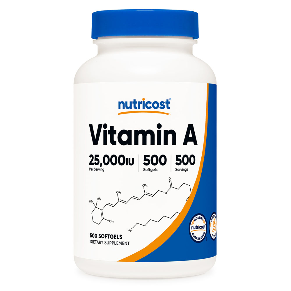 <b>뉴트리</b>코스트 <b>비타민 A</b> 25,000 IU 500 소프트젤 500일분