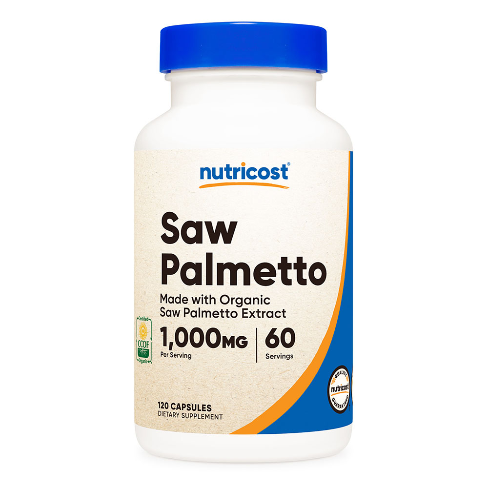<b>뉴트리코스트</b> 유기농 <b>쏘팔메토</b> 추출물 1,000mg 120캡슐 2개월분 로르산