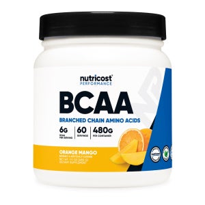 뉴트리코스트 BCAA 6,000mg 파우더 480g 오렌지 망고맛 60회분