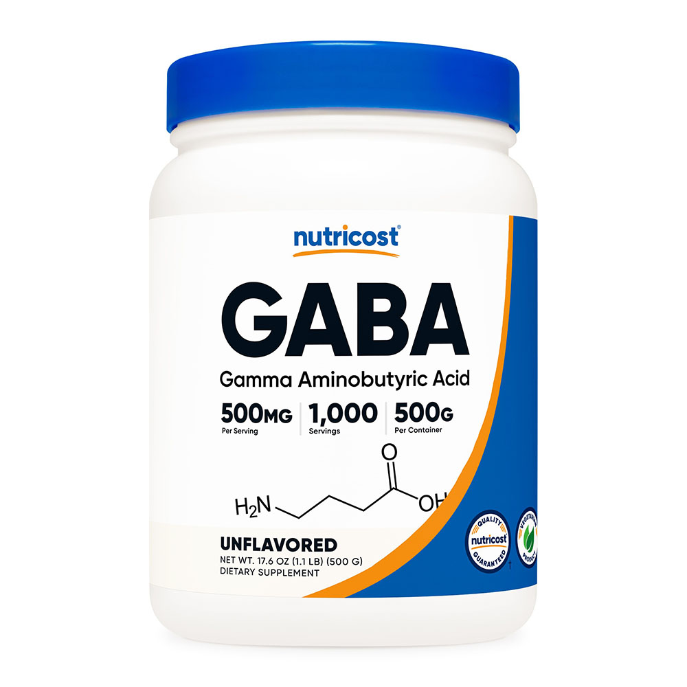 뉴트리코스트 <b>가바 500mg</b> 감마아미노뷰티르산 500g 1,000일분