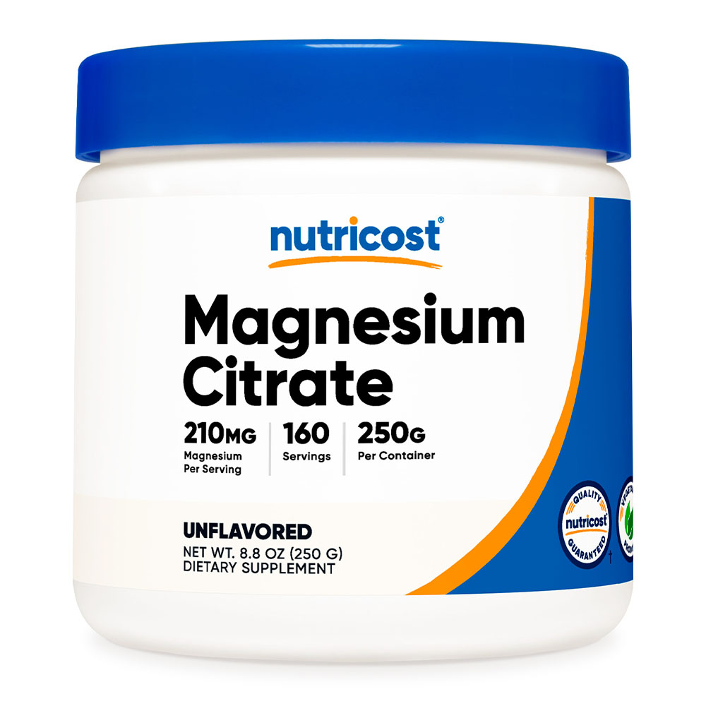뉴트리코스트 구연산 <b>마그네슘</b> 시트레이트 210mg <b>파우더</b> 분말 250g 160일분