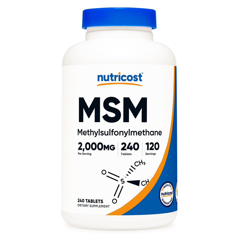 뉴트리코스트 MSM 식이유황 2,000mg 240정 4개월분