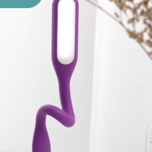 휴대용 노트북 야간등 LED 조명 램프 빛 라이트 퍼플