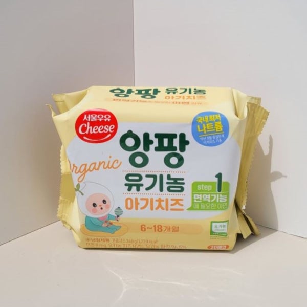 서울우유 앙팡 유기농 아기치즈 1단계 100매+냉장포장