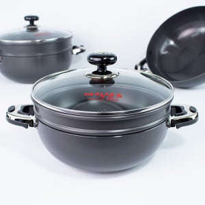 국산 경질 2단찜기 찜냄비 찜솥 24cm