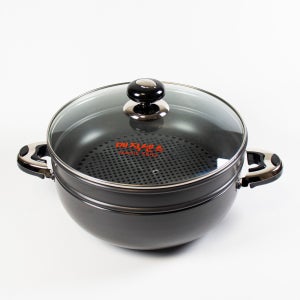 국산 경질 2단찜기 찜냄비 찜솥 24cm