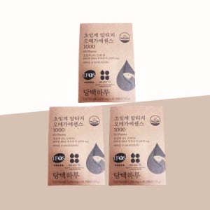 [3개월분] 담백하루 초임계 알티지 오메가3 1000 (3박스)