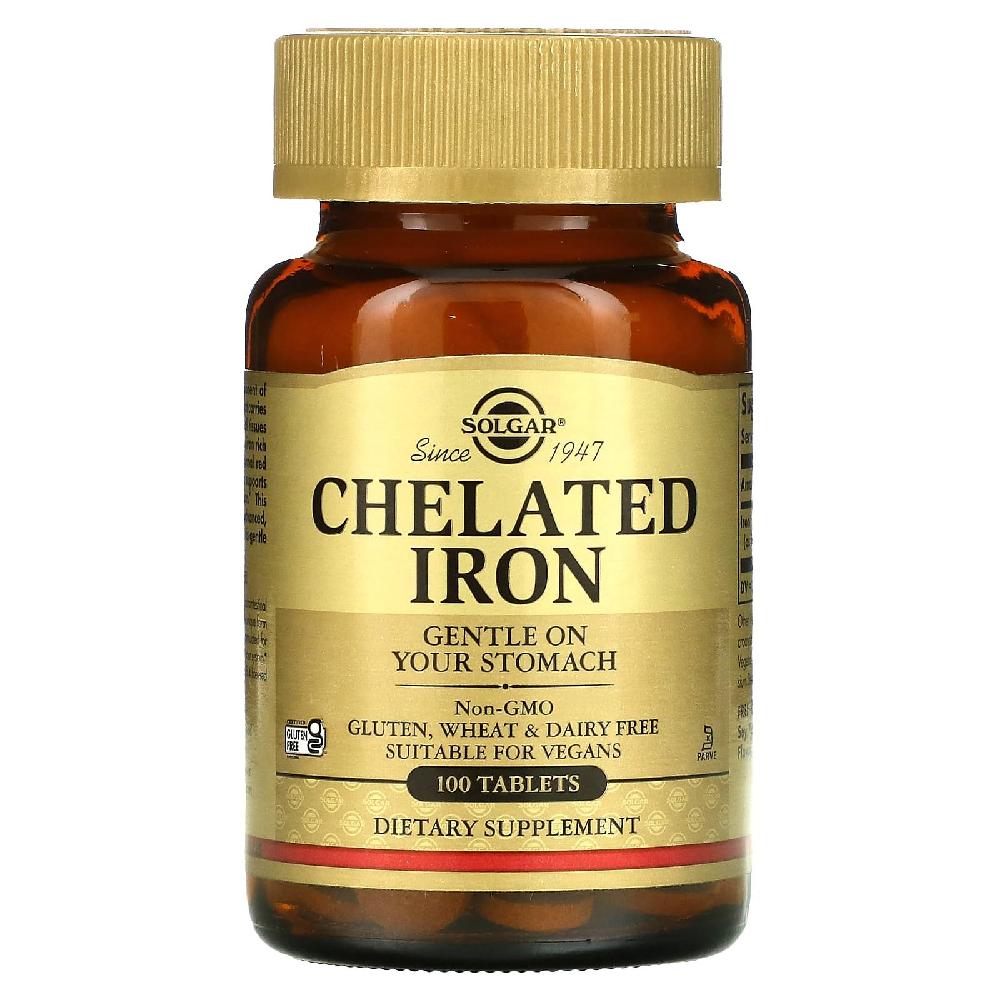 솔가 Chelated IRON <b>킬레이트</b> 철 100정 비스글리시네이트