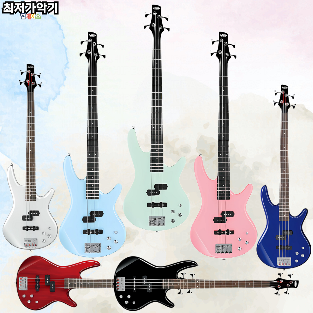 Ibanez 헤드폰앰프지급 아이바네즈 GSR200 전색상 입문용 베이스기타 힙베이스