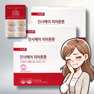인사케어 치아튼튼 칼슘 호주산 프로폴리스 추출물 60정, 3개