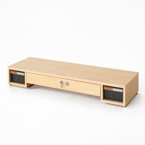 원목 모니터받침대 서랍3단 KR-2000