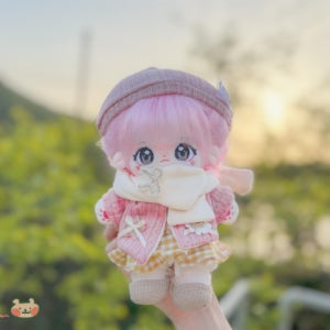 국내)20cm 래비 핑크 토끼 몸체 바디 고데기 솜깅 아이돌 인형 무속성 솜인형 옷 의상