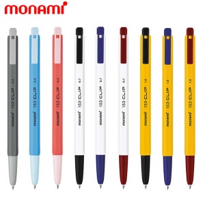 모나미 153 클립 유성볼펜 0.5 0.7 1.0mm